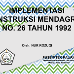 IMPLEMENTASI INSTRUKSI MENDAGRI NO. 26 TAHUN 1992
